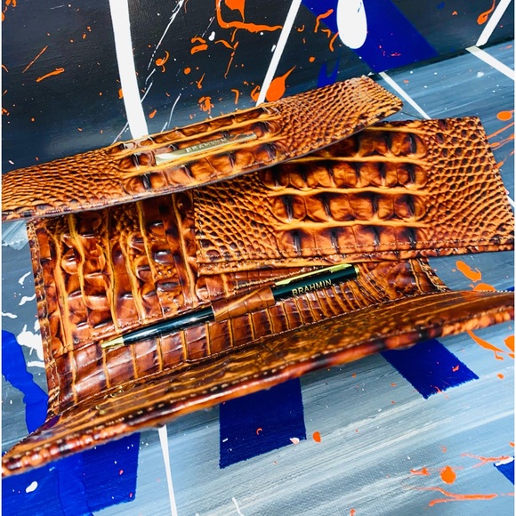 Brahmin Envelope Trifold Checkbook Wallet - Picture 7 of 16